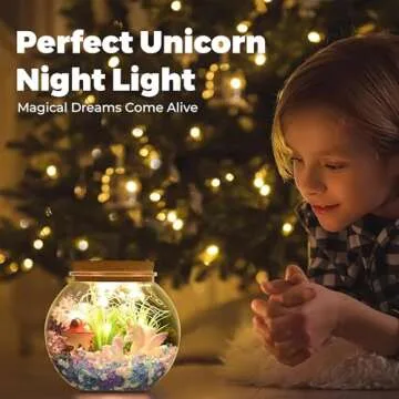 DIY Unicorn Terrarium Kit - Magical Light Up Garden