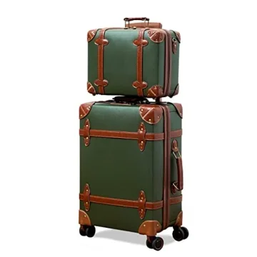 NZBZ Vintage Luggage Sets of 2 - Stylish Retro Luggage for Women