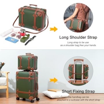 NZBZ Retro Luggage Set - Stylish & Durable for Travel