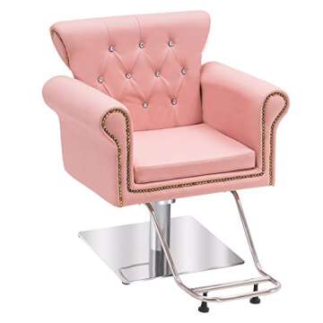 BarberPub Vintage Hydraulic Salon Chair - Stylish Comfort
