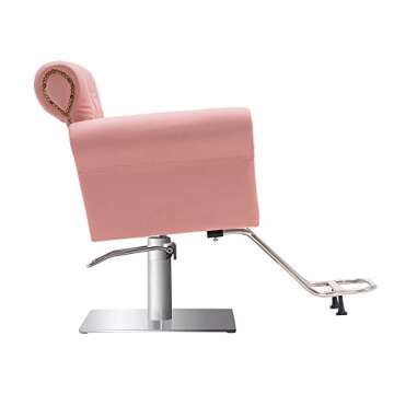 BarberPub Vintage Hydraulic Salon Chair - Stylish Comfort