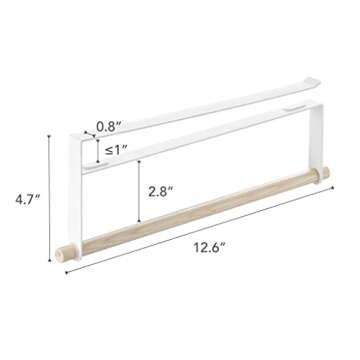 Yamazaki Home Tosca Under Shelf Paper Towel Holder - Cabinet Rack for Kitchen - Steel + Wood