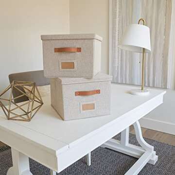 ZICOTO File Organizer Box Set - Stylish & Portable Storage