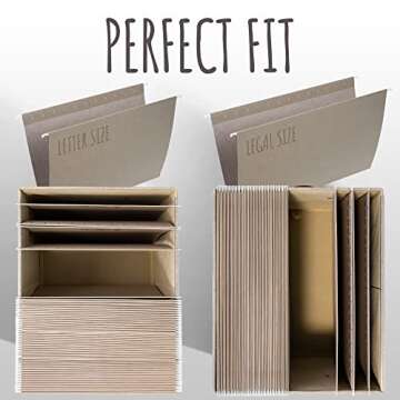 ZICOTO File Organizer Box Set - Stylish & Portable Storage