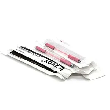 Stylish 10 KZBOY Pink Double-Ended Microblading Handles