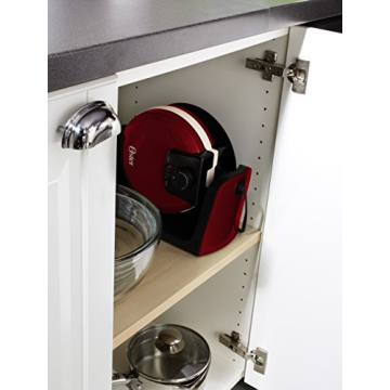 Oster DuraCeramic Flip Waffle Maker in Candy Apple Red