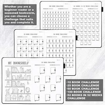 SIMSIMY Reading Journal for Book Lovers and Avid Readers