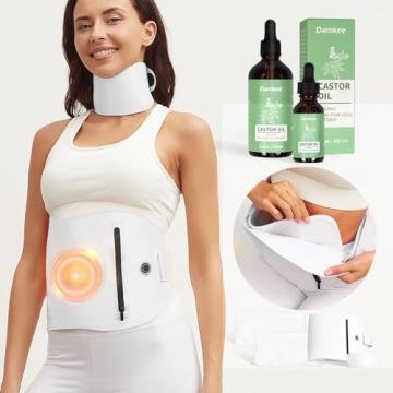 DamKee Organic Castor Oil Pack Wrap for Pain Relief