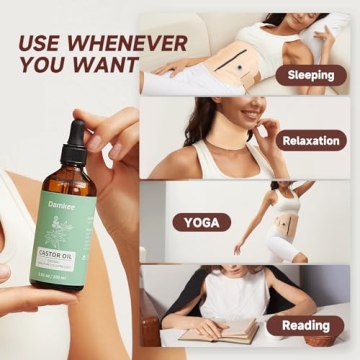 DamKee Organic Castor Oil Pack Wrap for Pain Relief