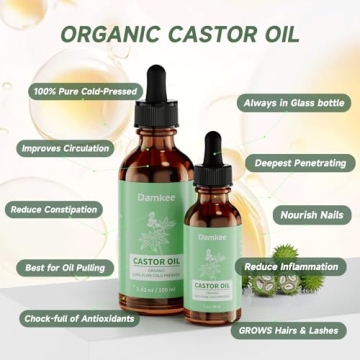 DamKee Organic Castor Oil Pack Wrap for Pain Relief