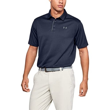 Under Armour Men's UA Tech Golf Polo - Navy Color