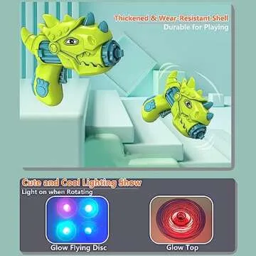 Anby Dinosaur Flying Disc Launcher Toys - Fun for Kids