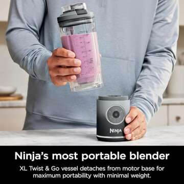 Ninja Blast Max Personal Cordless Blender - 22 oz. Gray