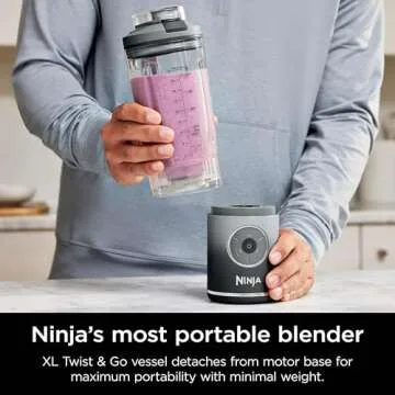 Ninja Blast Max Personal Cordless Blender - 22 oz. Gray