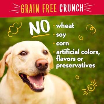 Charlee Bear Dog Training Treats for Small, Medium & Large Breeds, Crunchy Low Calorie Grain Free Do...