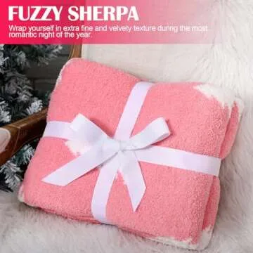 Buryeah Reversible Christmas Knit Throw Blanket 50x60