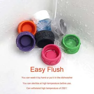 BOHAIPAN 8PCS Silicone Wine Stoppers - Freshness Guaranteed