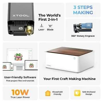xTool M1 10000mW Laser Engraver with Rotary Tool
