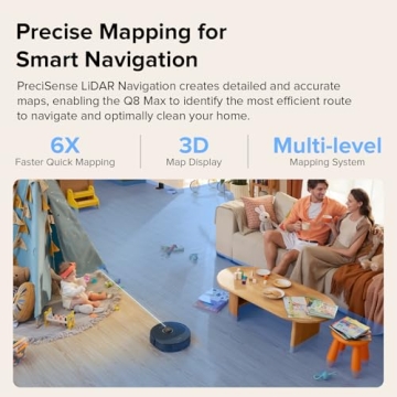 Roborock Q8 Max Robot Vacuum with Strong Suction and Mop