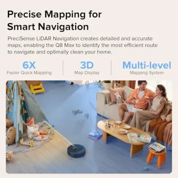 Roborock Q8 Max Robot Vacuum with Strong Suction and Mop