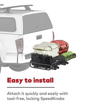 Yakima EXO GearWarrior Cargo Basket Mount, Car Carrier for EXO Hitch Rack System, Black