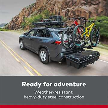 Yakima EXO GearWarrior Cargo Basket Mount, Car Carrier for EXO Hitch Rack System, Black