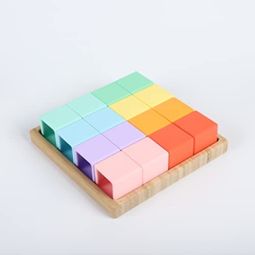 BLUE GINKGO Silicone Rainbow Blocks for Toddlers - Safe Fun