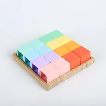 BLUE GINKGO Silicone Rainbow Blocks for Toddlers - Safe Fun