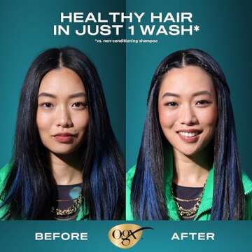 OGX Renewing Argan Oil of Morocco Shampoo, 13 fl. Oz - Hydrating, Moisturizing & Damage Repairing Shampoo for Dry, Damaged Hair, Paraben & Sulfate Free Surfactants