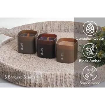 Dusk to Dawn Collection Scented Candle Set - 3 Luxurious Scents