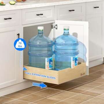 WelFurGeer Soft Close Pull Out Drawers Perfect for Kitchen