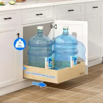 WelFurGeer Soft Close Pull Out Drawers Perfect for Kitchen