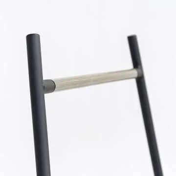 IRIS USA Stylish Corner Clothes Rack for Hanging Clothes, Easy to Assemble, Freestanding Metal Sturdy Garment Rack, Small Space Storage Solution, Modern Versatile Design, Boutique Style, Black