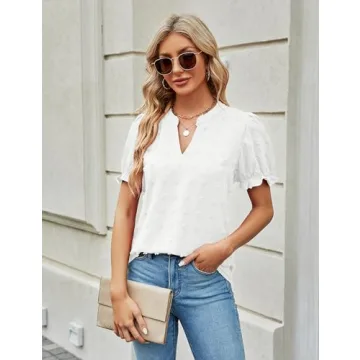 Blooming Jelly Puff Sleeve Blouse for Effortless Style