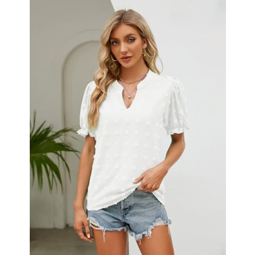 Blooming Jelly Puff Sleeve Blouse for Effortless Style