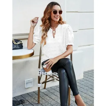 Blooming Jelly Puff Sleeve Blouse for Effortless Style