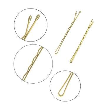 210 PCS 2.2Inch Blonde Bobby Pins for Women Girls, Super Grip Gold Hair Clips with Box, YINGFENG Reusable Non Slip Hair Pins, Suitable for All Hair Types