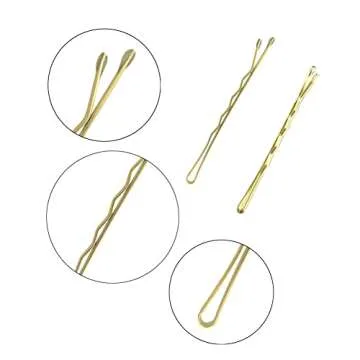 210 PCS 2.2Inch Blonde Bobby Pins for Women Girls, Super Grip Gold Hair Clips with Box, YINGFENG Reusable Non Slip Hair Pins, Suitable for All Hair Types