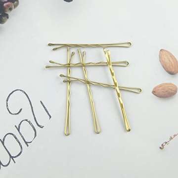 210 PCS 2.2Inch Blonde Bobby Pins for Women Girls, Super Grip Gold Hair Clips with Box, YINGFENG Reusable Non Slip Hair Pins, Suitable for All Hair Types