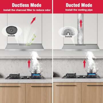 Argyolas 30 Inch Under Cabinet Range Hood - Modern Extractor