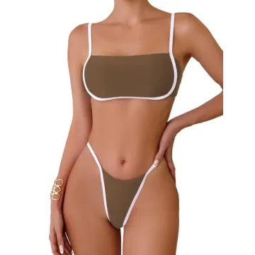 Stylish SOLY HUX Women's Tie Back Bikini Set for Summer