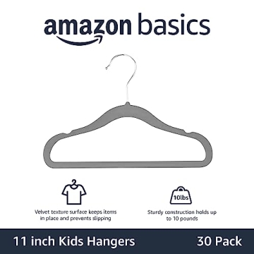 Kids Velvet Non-Slip Clothes Hangers for Organizing Baby Clothes