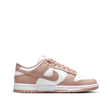 Stylish Nike Dunk Low Women's Sneakers in White/Rose