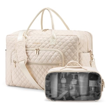 LOVEVOOK Travel Duffle Bag: Stylish, Multi-Pocket Weekender with Laptop Compartment & Free Toiletry ...