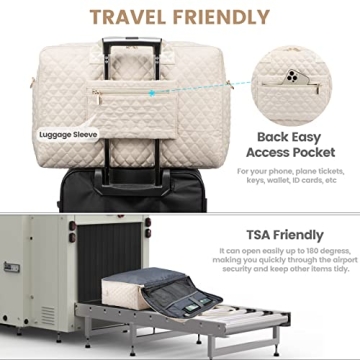 LOVEVOOK Travel Duffle Bag Stylish Multi-Pocket Weekender