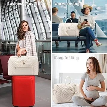 LOVEVOOK Travel Duffle Bag Stylish Multi-Pocket Weekender