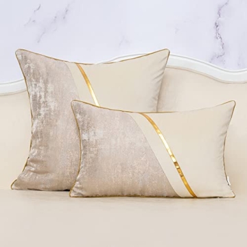 Alerfa Luxury Patchwork Cushion Cover 20x20 Inches