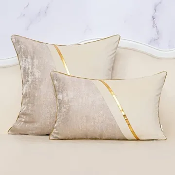 Alerfa Luxury Patchwork Cushion Cover 20x20 Inches