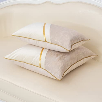 Alerfa Luxury Patchwork Cushion Cover 20x20 Inches