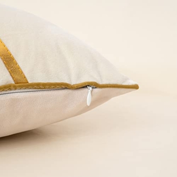 Alerfa Luxury Patchwork Cushion Cover 20x20 Inches